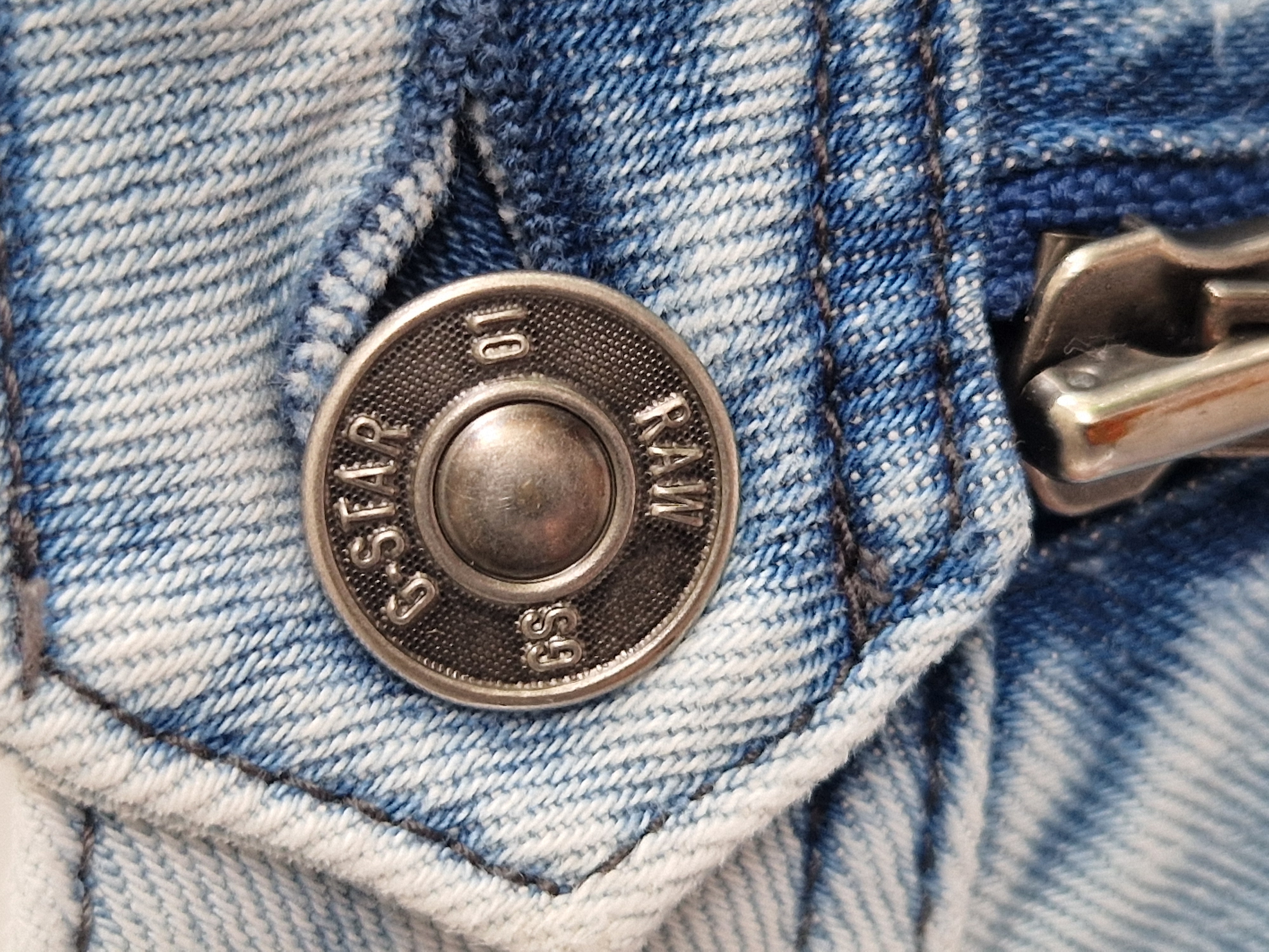 G-Star Raw Lynn Zip Mid skinny. Maat 30/34, Lichtblauw.