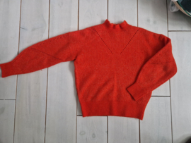 Selected Femme trui met turtleneck. Maat 38. Oranje.
