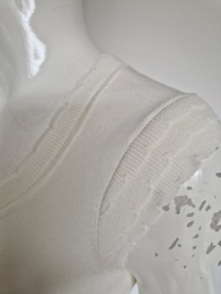 Ted Baker top. Maat 2, Roomwit.