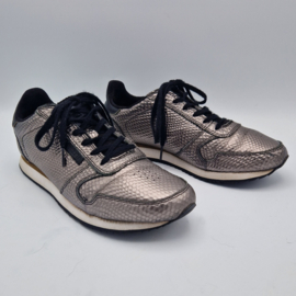 Woden sneakers. Maat 40, Metallic leer