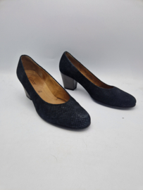 Gabor pumps. Maat 6,5, Zwart/leer.