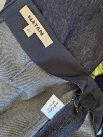 Natan denim designer rok. Maat 44, Donkerblauw.