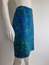 Lien & Giel rok. Maat L. Blauw/groen/print.