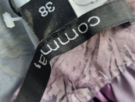 Comma top. Maat 38, Lila/bloemenprint.