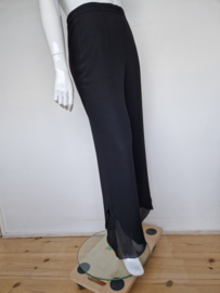 Hermann Lange pantalon. Mt. 42, Zwart.