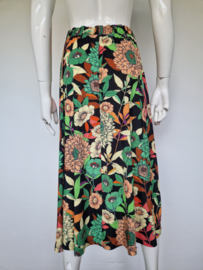 Ilse Jacobsen rok | Maat M | Zwart/bloemenprint |