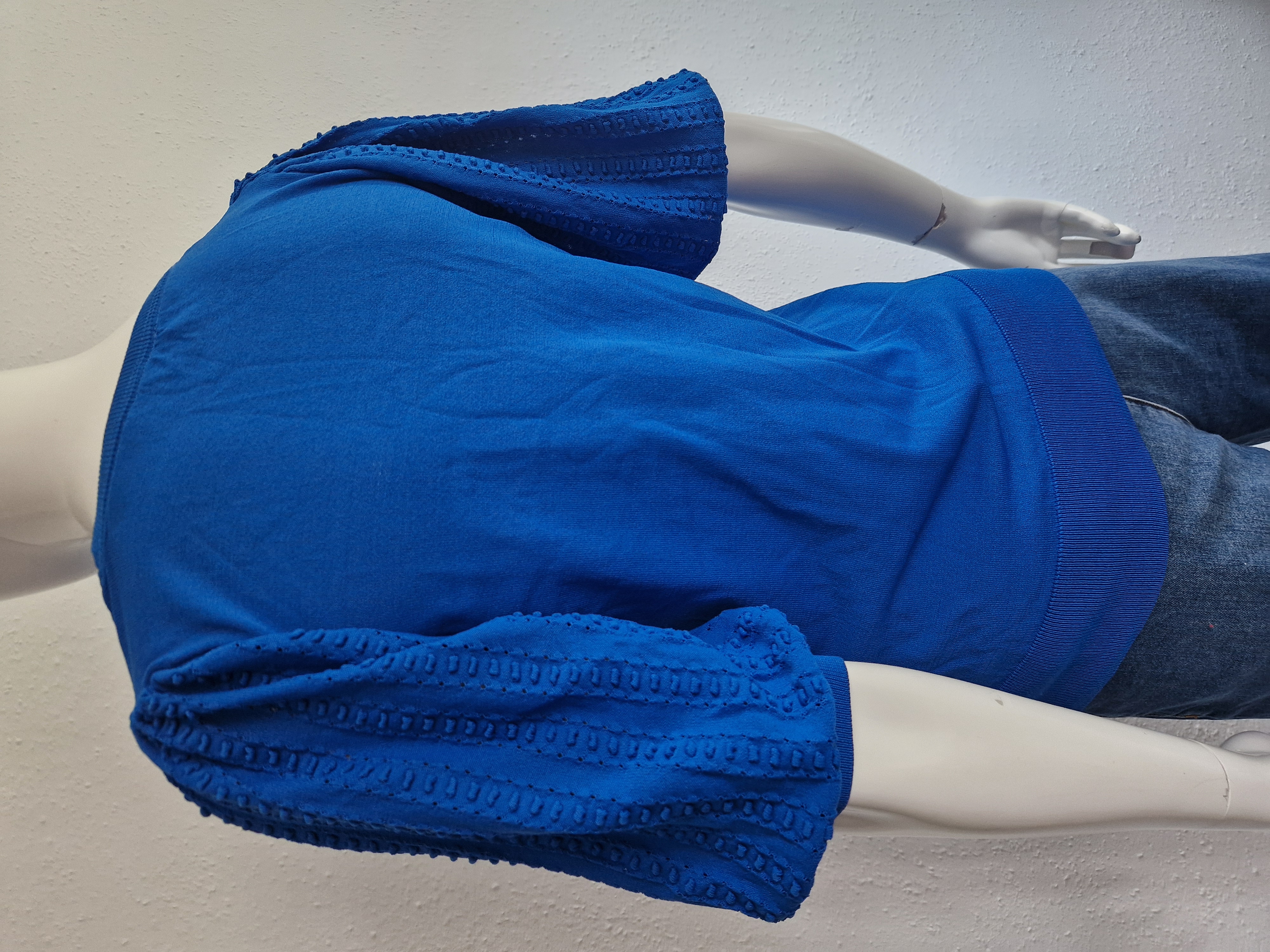 Juffrouw Jansen pullover Tanda. Maat S. Korenblauw.