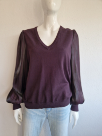 Studio Anneloes pullover. Maat XL. Aubergine.