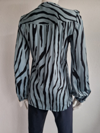 Fabienne Chapot blouse. Maat 36. Zebraprint.