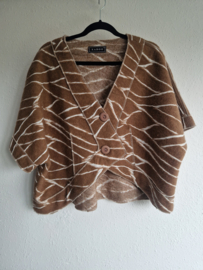 Xadoo vest. Maat 2. Bruin/wol.