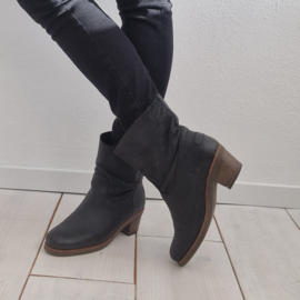 Shabbies laarsjes. Maat 38, Zwart/leer.