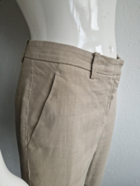 Cambio cropped pantalon. Maat 38, Beige/linnen.