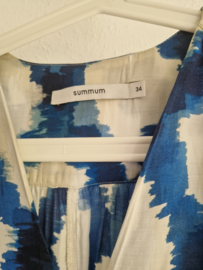 Summum top met V-hals. Maat 34. Ikat print.