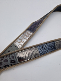 Nanni Milano riem – patchwork leer – statement belt – luxe