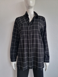 Joline Jolink blouse. Maat S. Zwart/ruit.