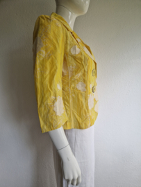 Airfield blazer Calanta. Maat 38,Geel/wit.