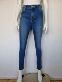 Mud jeans skinny Hazen. Maat 28/30, Lichtblauw.