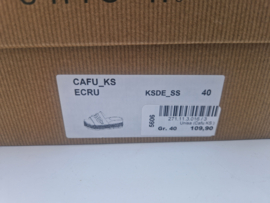 Unisa slippers Cafu. Maat 40, Ecru/suède.
