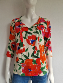 Nathalie Vleeschouwer blouse. Maat S. Bloemenprint.