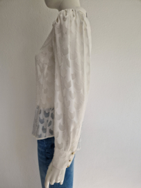 Damsel in a dress blouse. Maat 38, Crème.