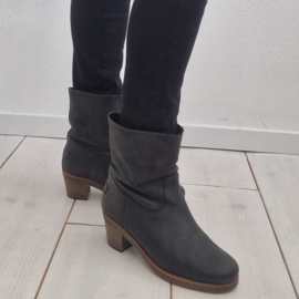 Shabbies laarsjes. Maat 38, Zwart/leer.