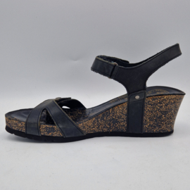 Panama Jack sandalen Julia Basics. Maat 39, Zwart/leer.