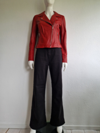 Studio AR bikerjack Kendall. Maat 38, Rood/leer.
