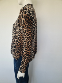 Ganni leopard trui. Maat S/M. Merinowol & yak