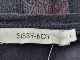 Sissy Boy jurk. Maat L. Antraciet/bloemenprint.
