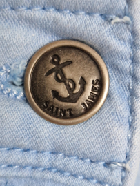 Saint James denim rok. Maat 36, Lichtblauw.