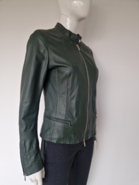 Ginger jasje. Maat 38/40. Donkergroen/leer.