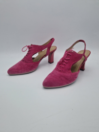 Audley London suède slingback pumps. Maat 41,fuchsia