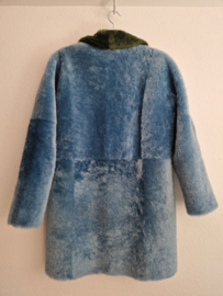 Werner Christ lamsvachtjas | Maat 38 | Blauw/groen |