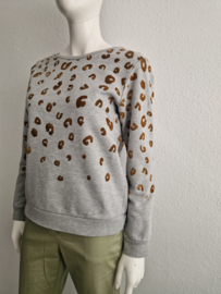 Scotch & Soda sweater. Maat S. Grijs/flockprint.