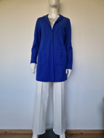 Opus blazer Helen Structure. Maat 40, Blauw.