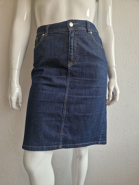 Claudia Sträter denim rok. Maat 42, Blauw.