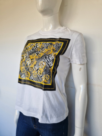Versace Jeans Couture shirt. Maat S. Wit/ print.