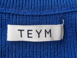 Teym Merino V-neck sweater | Maat M | Kobalt |