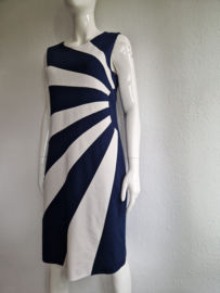 Ashley Brooke jurk. Maat 38/40, Blauw/crème gestreept.
