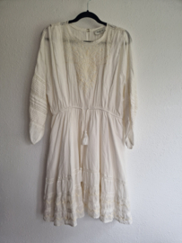 Berenice Paris katoenen boho jurk. Maat 40. Wit.