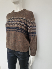Soeur Wilhem trui. Maat 38, Grijs/wol.
