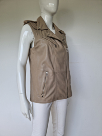 Goosecraft bodywarmer Athena. Mt. M. Beige/leer.