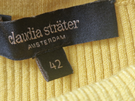 Claudia Sträter off shoulder top. Maat 38/40, Geel.