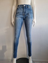 Denham Needle high waist skinny jeans. Maat 40, Blauw.