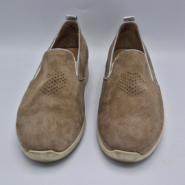 Durea loafers. Maat 7,5/ Wijdte H. Taupe/zilver..