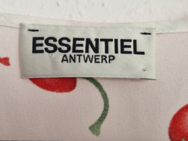 Essentiel Antwerp top. Maat 40. Zachtroze/kersenprint.