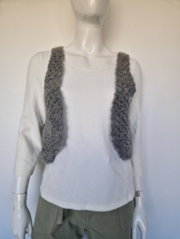 American Vintage Hand-Made gilet. Maat M. Grijs/wol.