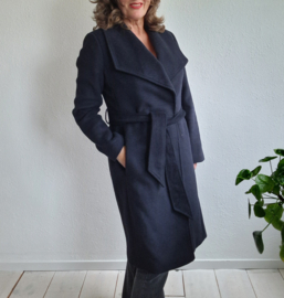 Mercer & Madison mantel | Maat L | Donkerblauw |