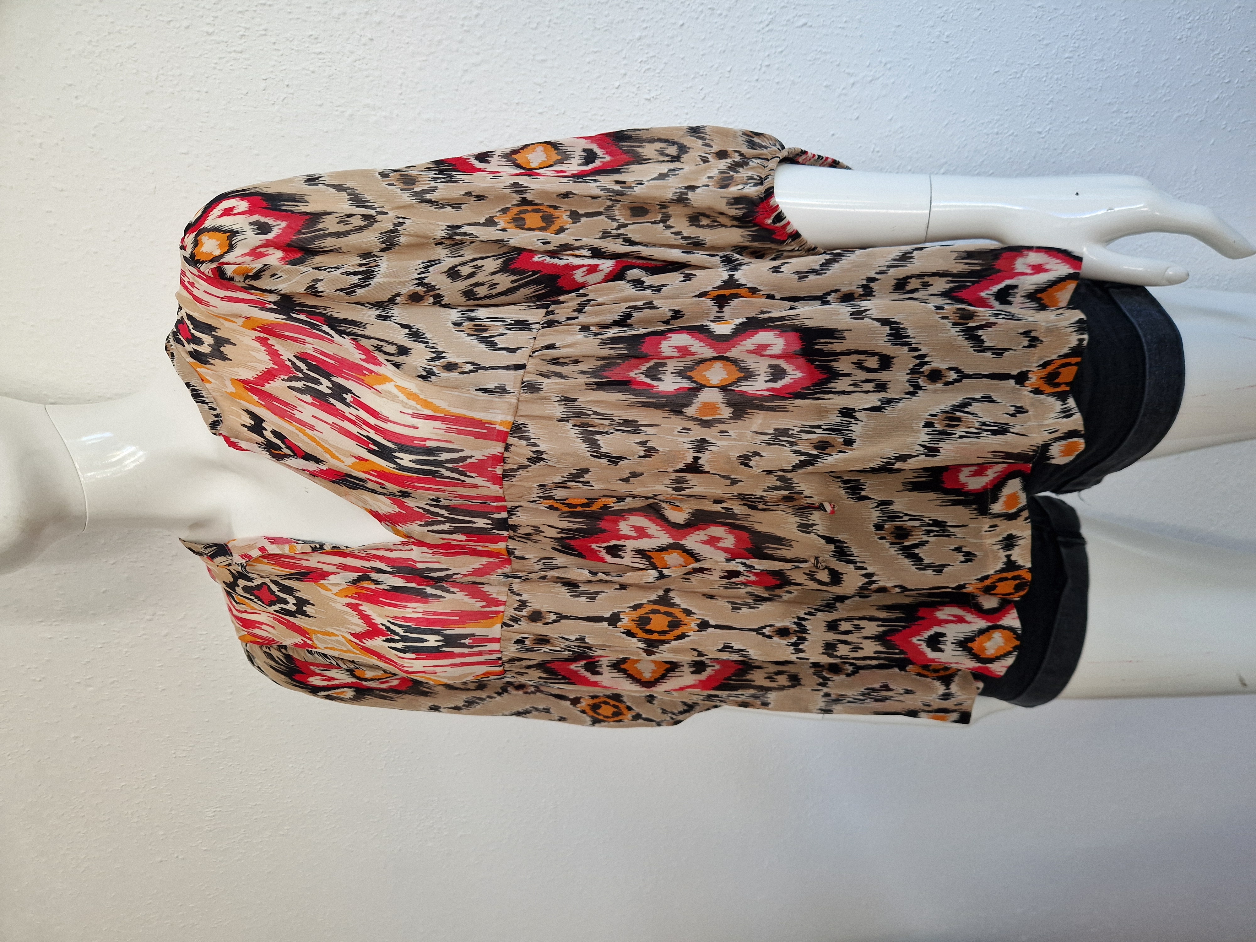 Summum blouse top. Maat 36, Roze/beige.