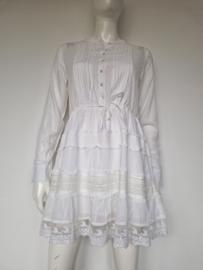 Nikkie witte kanten jurk – maat 36 – boho / Ibiza stijl